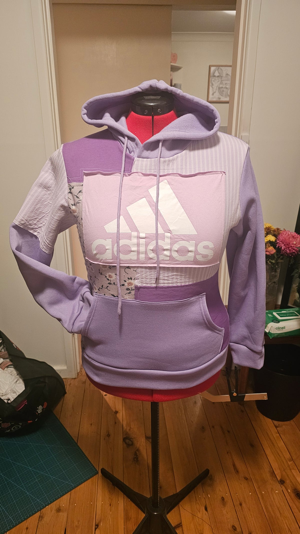 One-of-one Scrap Collective hoodie