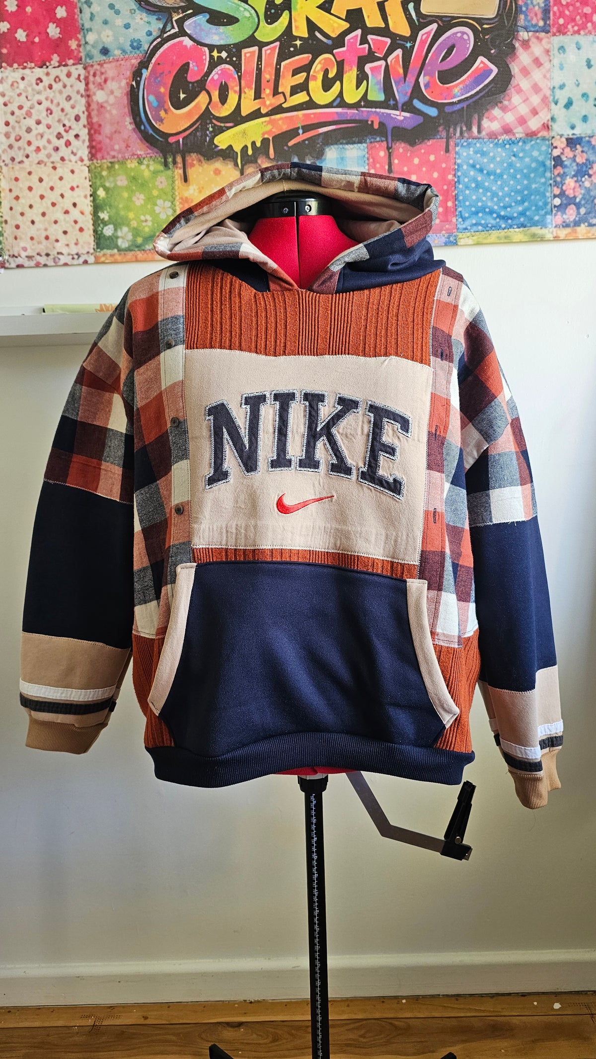 One-of-one Scrap Collective hoodie