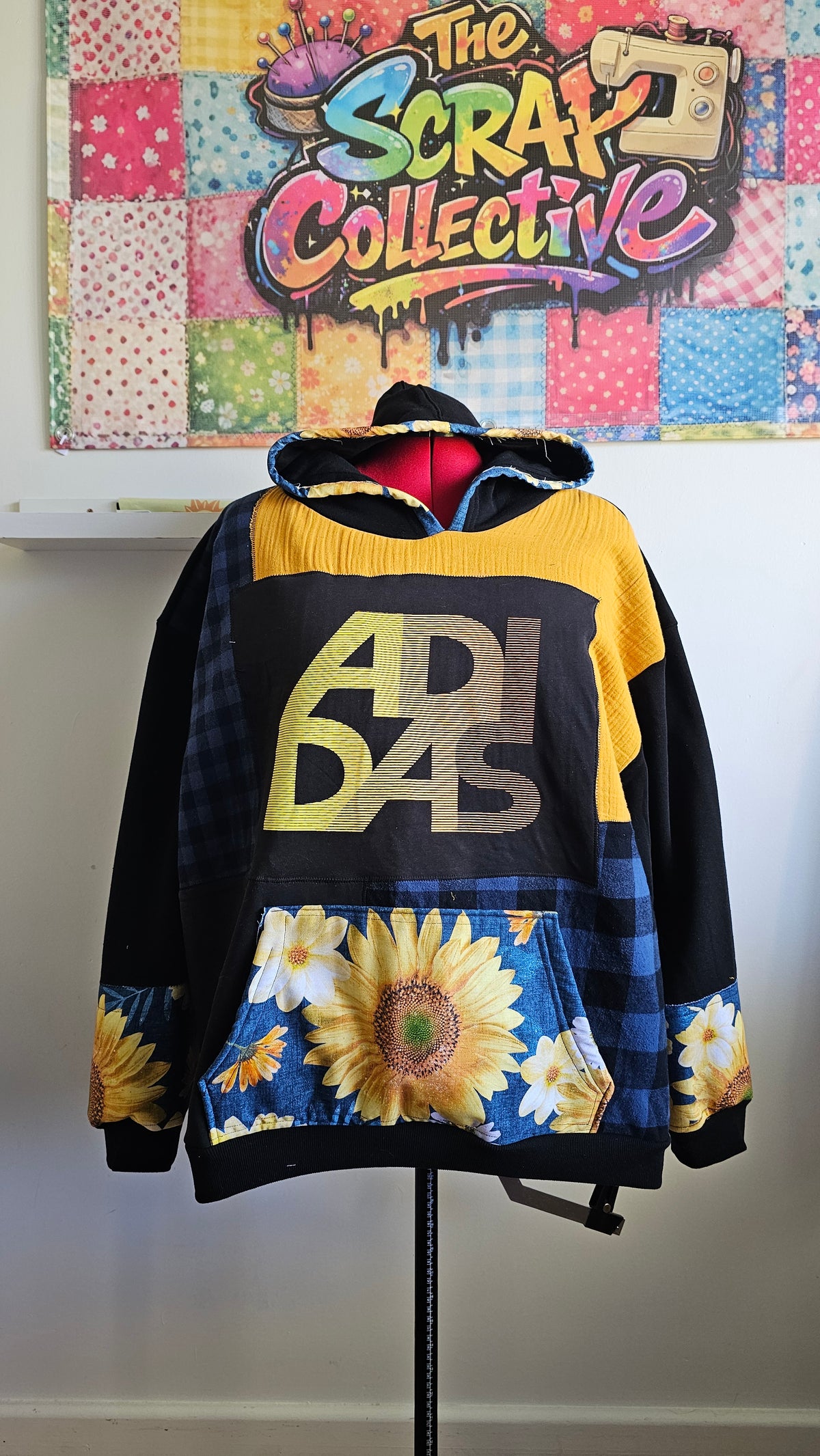One-of-one Scrap Collective hoodie