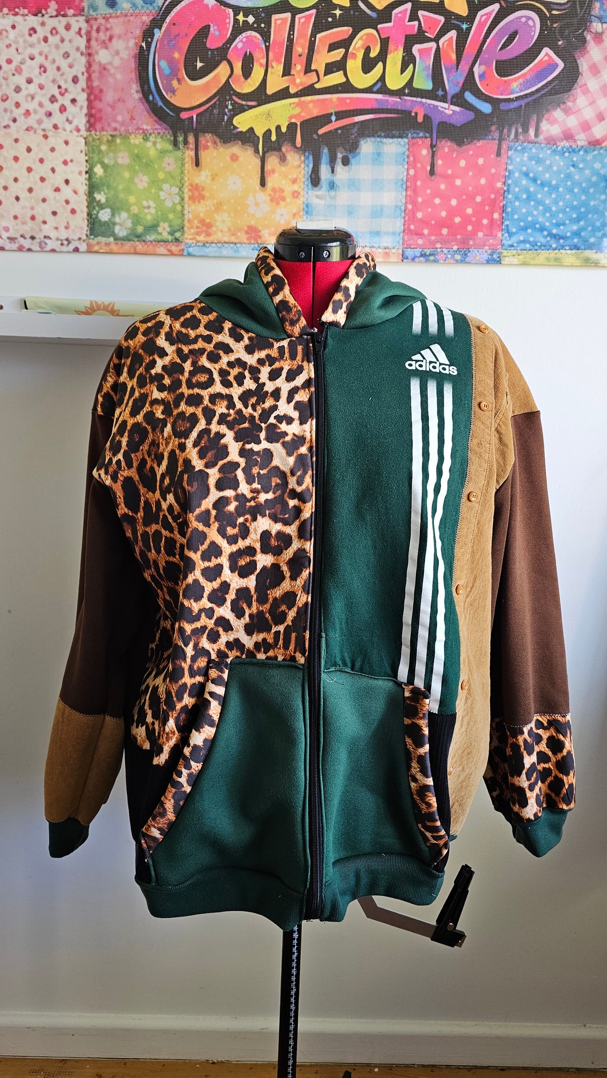 One-of-one Scrap Collective hoodie