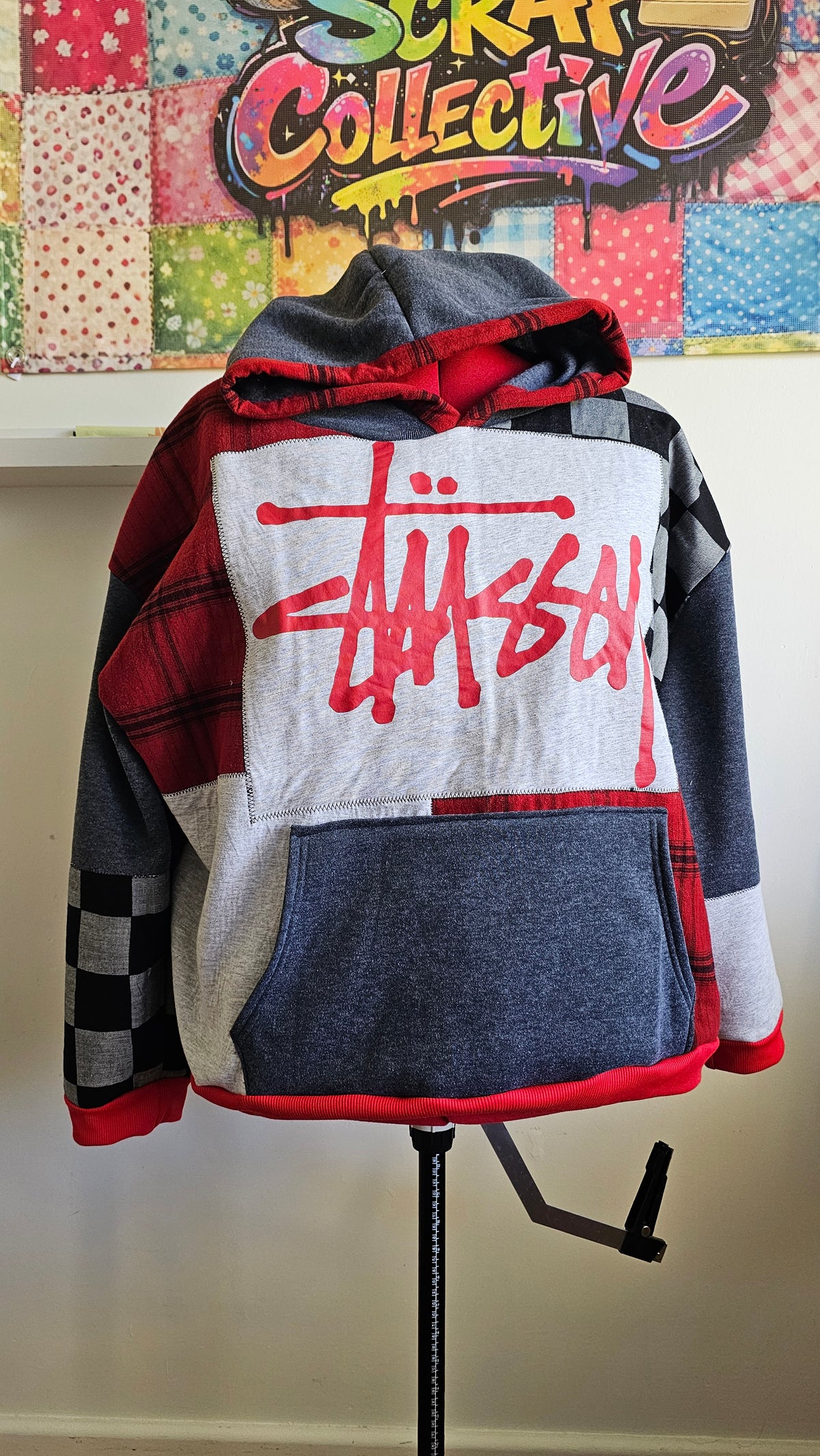 One-of-one Scrap Collective hoodie