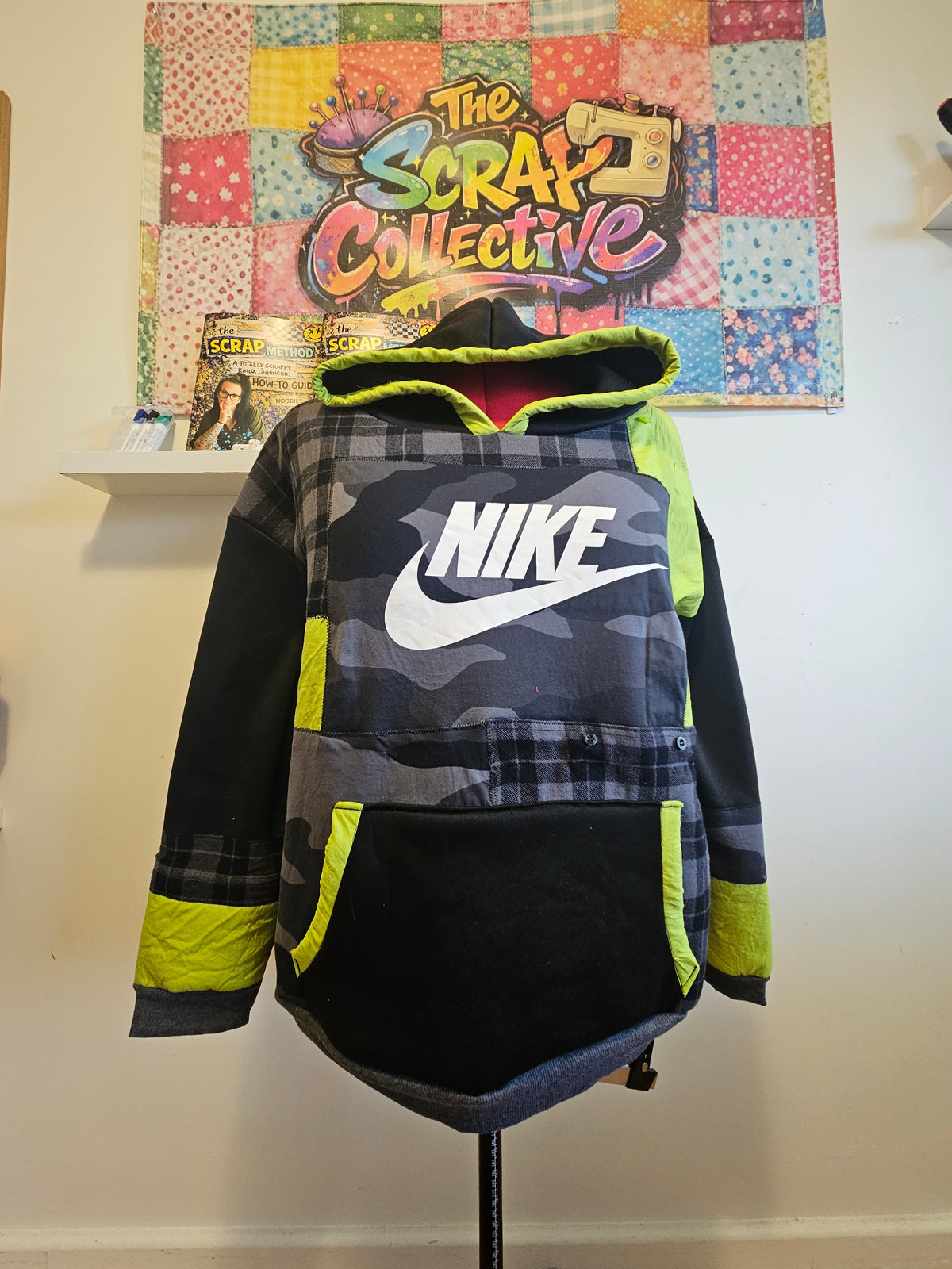 One-of-one Scrap Collective hoodie