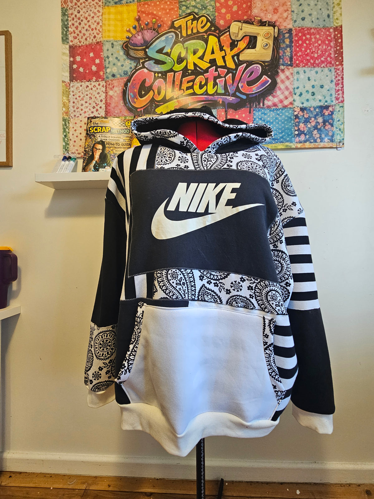 One-of-one Scrap Collective hoodie