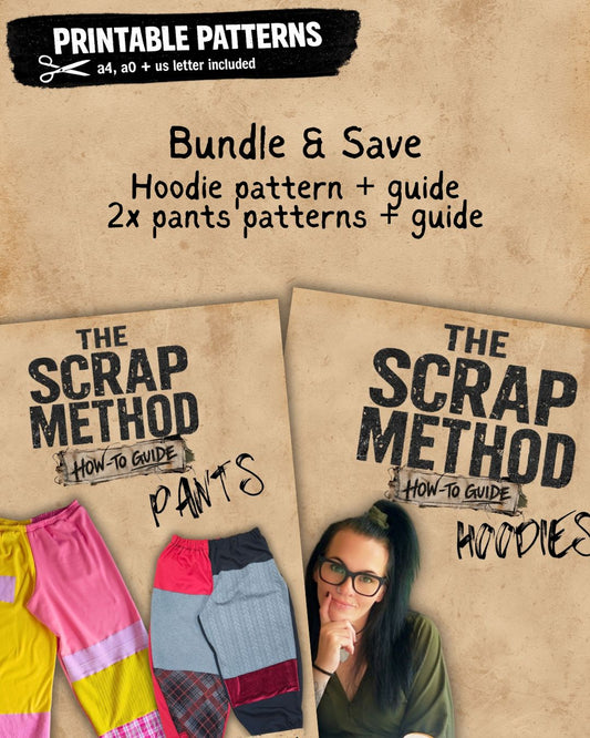 The Scrap Method: Bundle - Hoodie + Pants 3 Patterns & 2 Guides