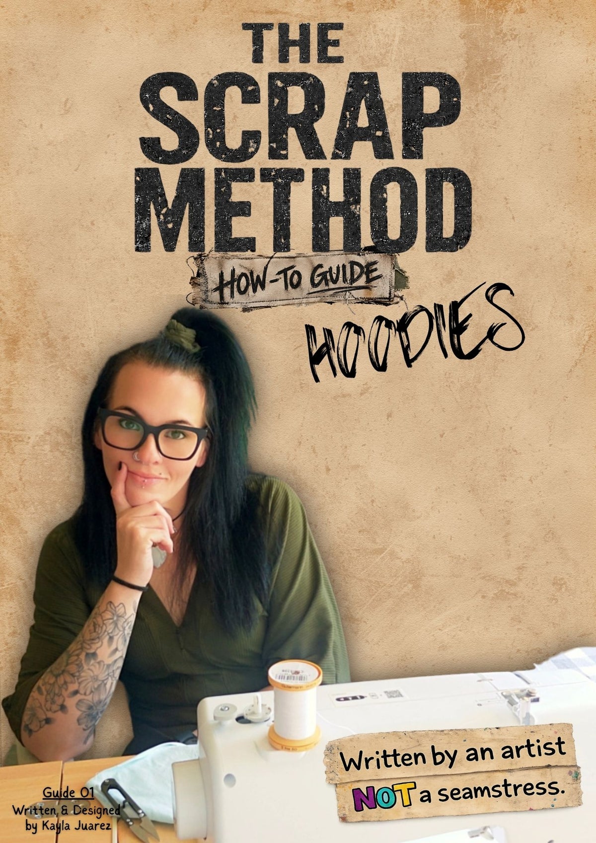 Complete Scrap Method - Hoodie & Pants patterns & guides, + Colourway guide digital download pdf a4, USLetter & a0