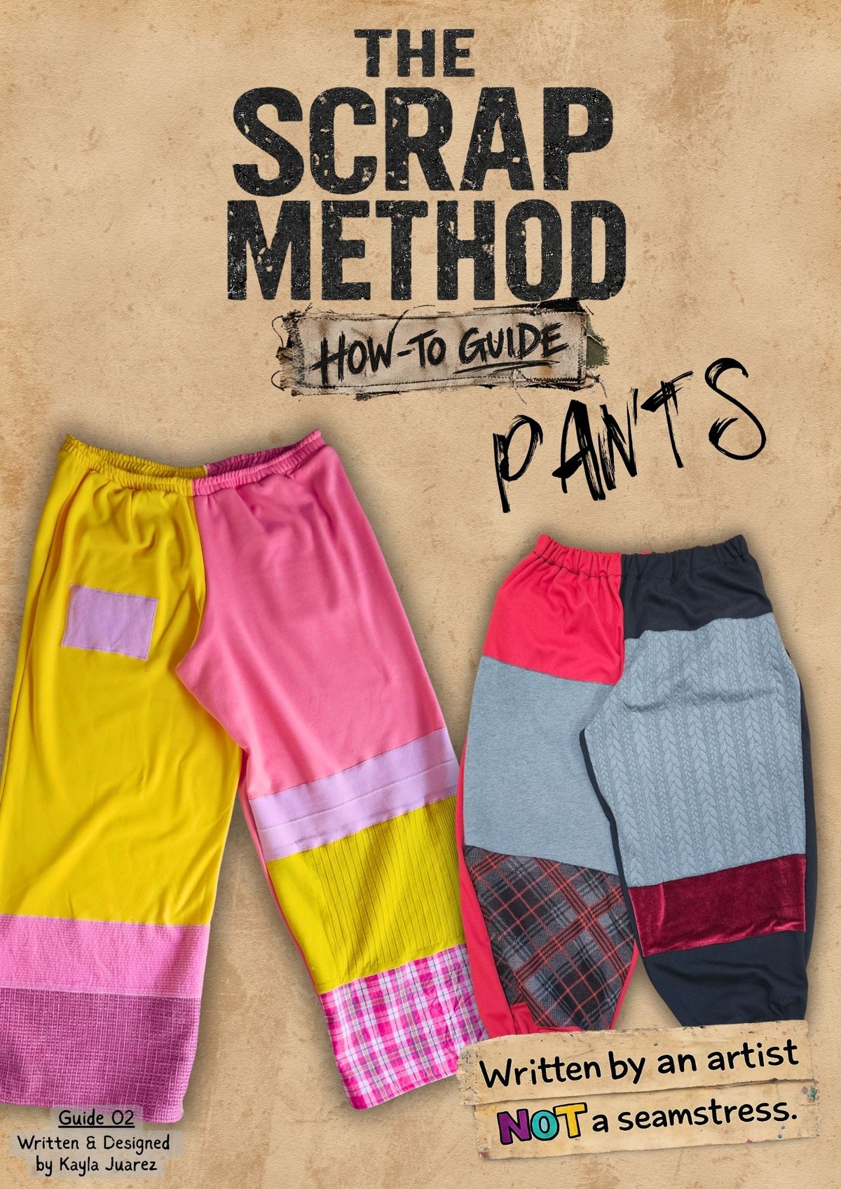 Complete Scrap Method - Hoodie & Pants patterns & guides, + Colourway guide digital download pdf a4, USLetter & a0