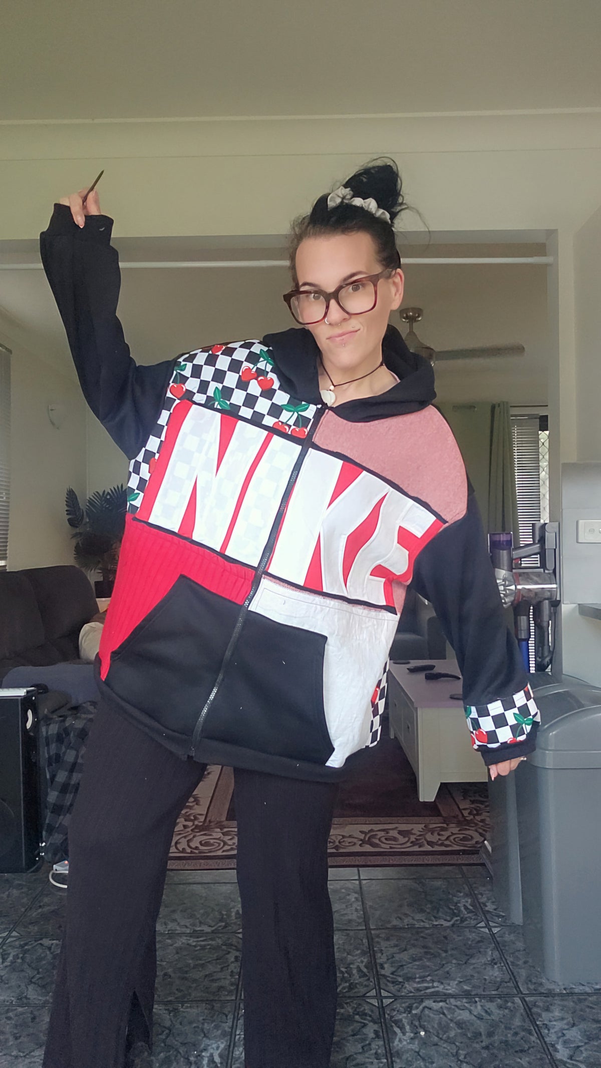 One-of-one Scrap Collective hoodie
