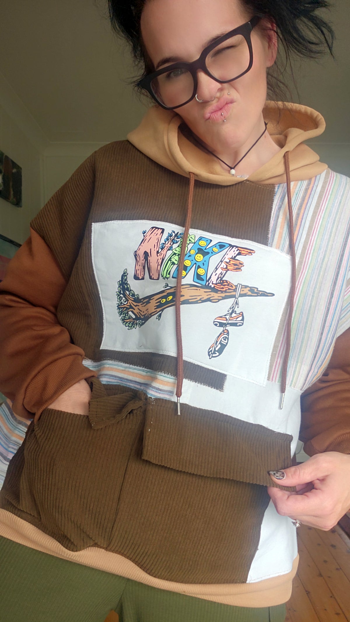 One-of-one Scrap Collective hoodie