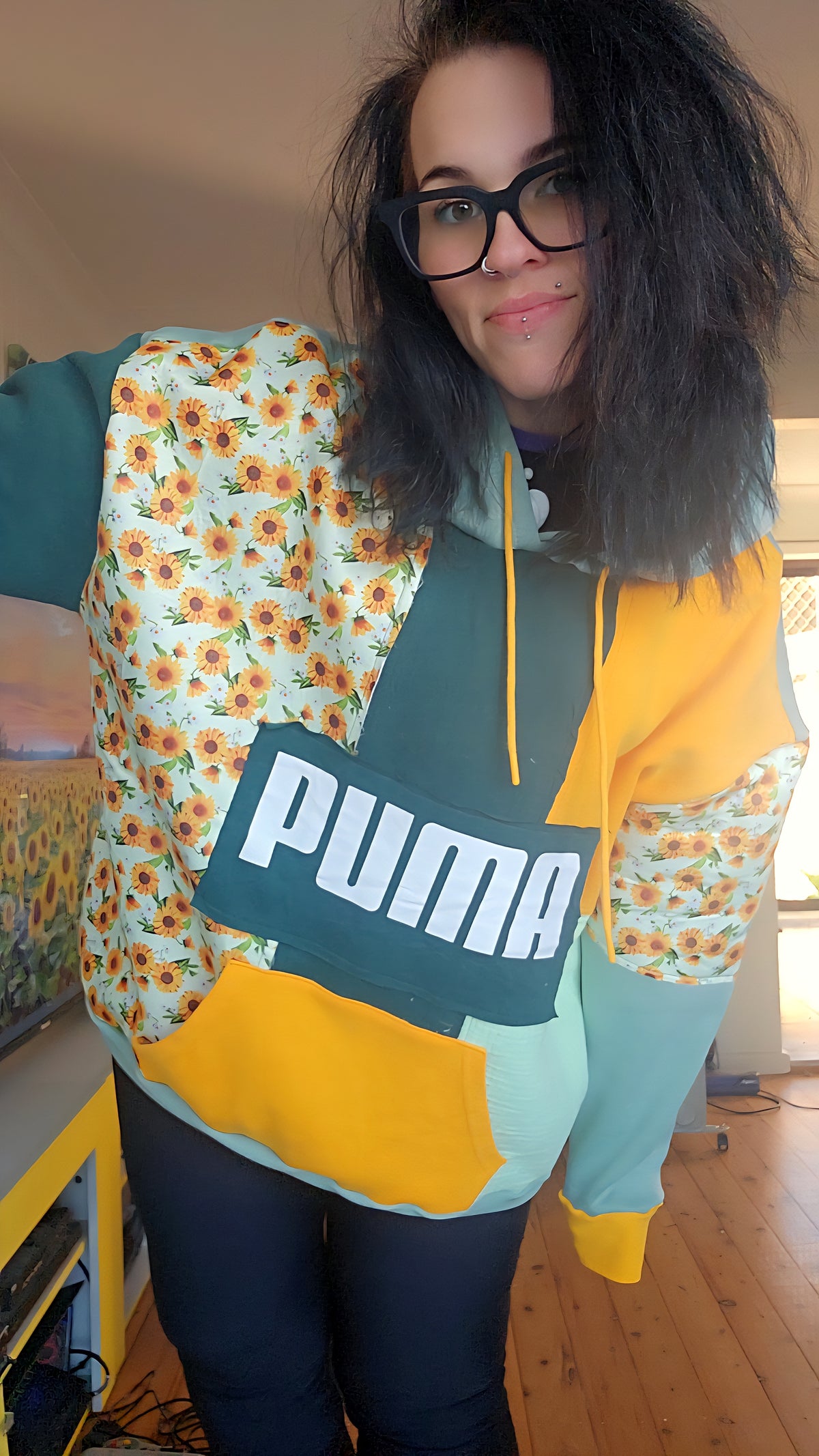 One-of-one Scrap Collective hoodie