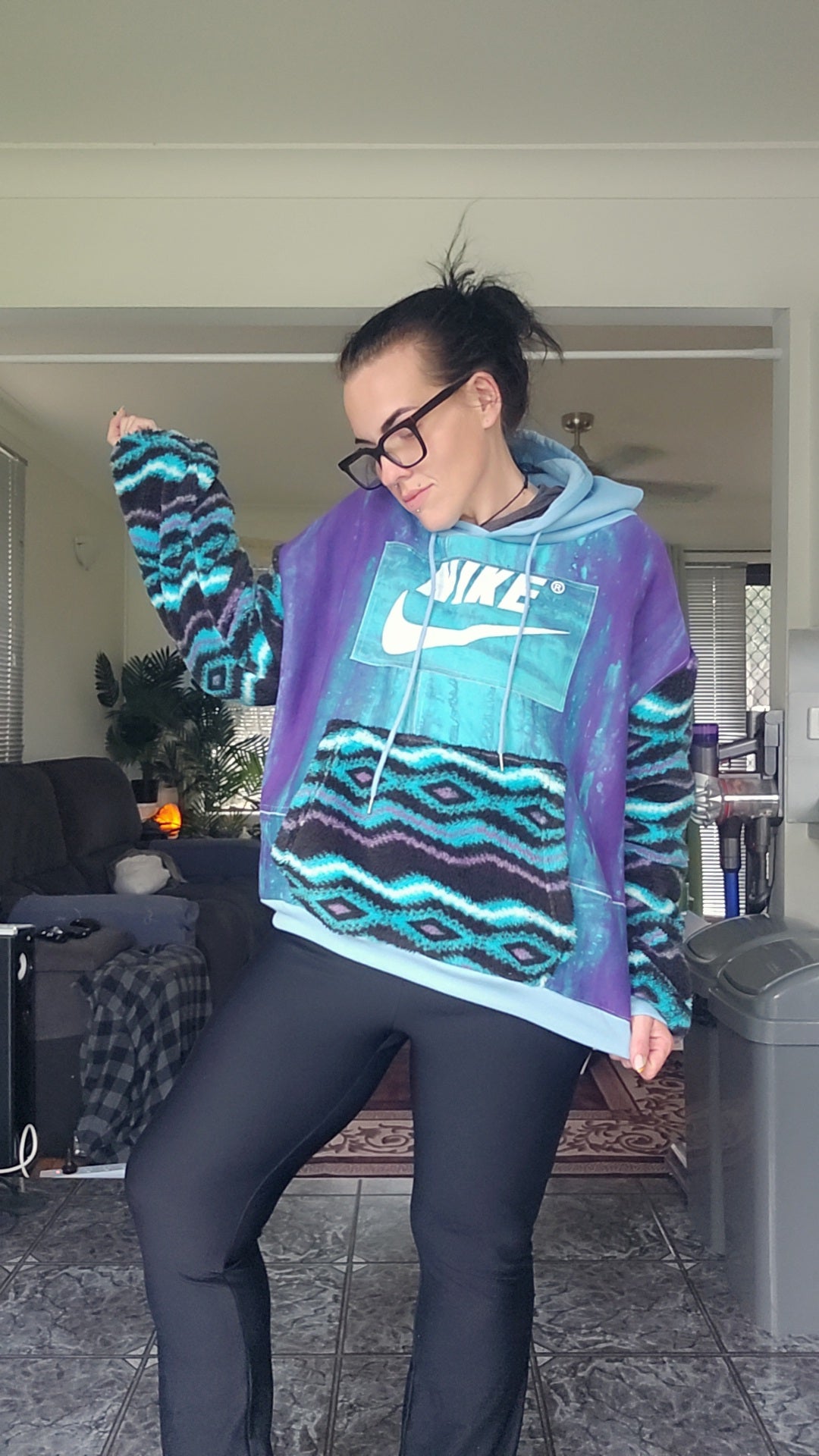 One-of-one Scrap Collective hoodie