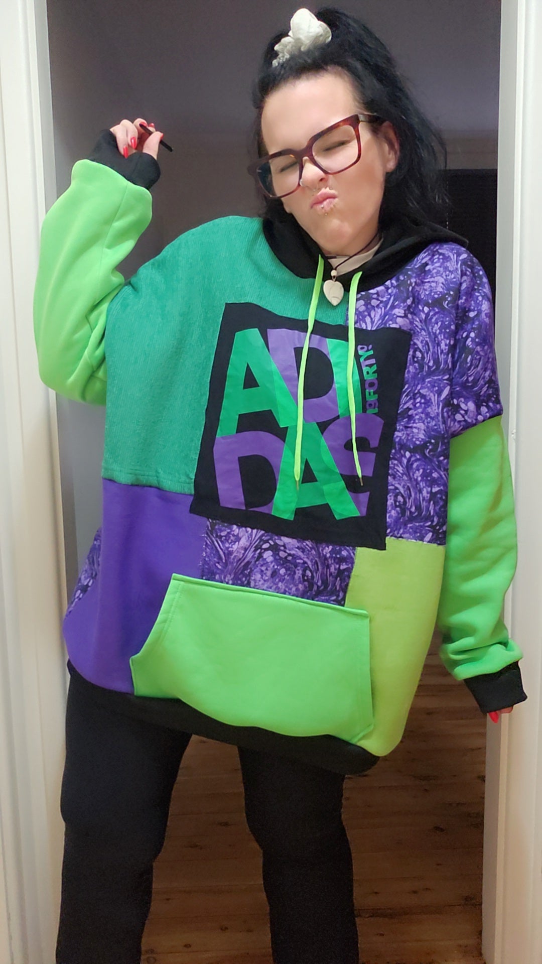 One-of-one Scrap Collective hoodie