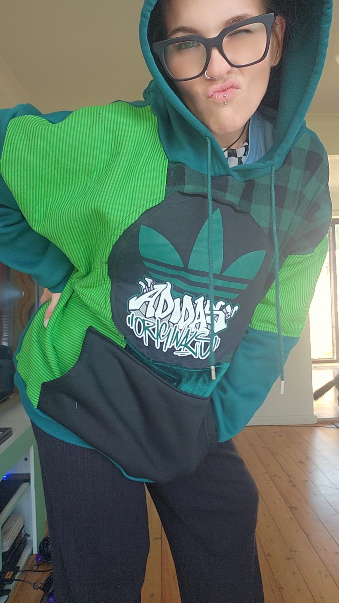 One-of-one Scrap Collective hoodie