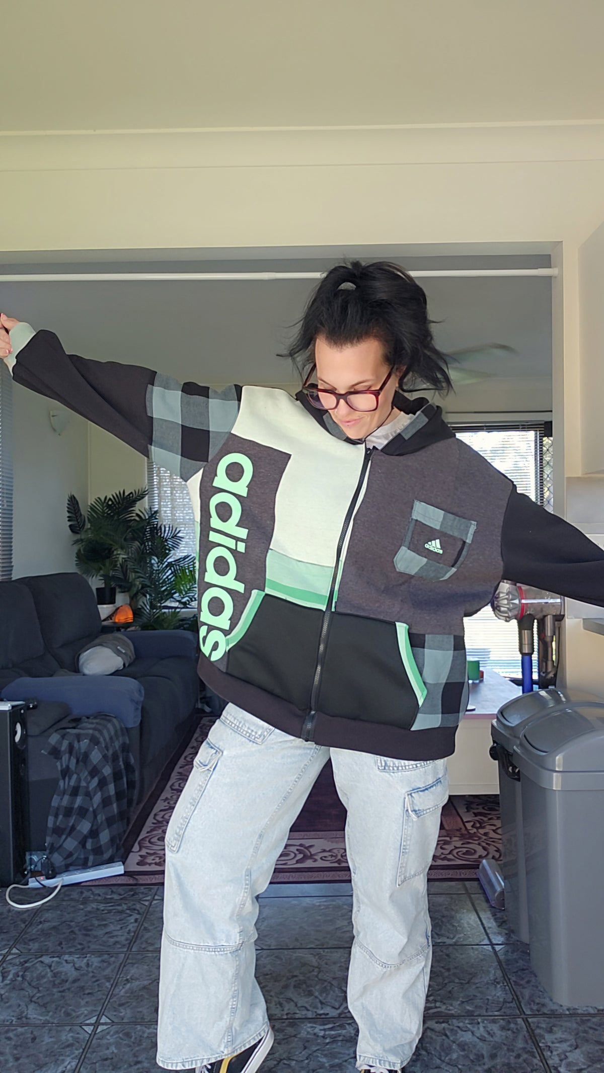 One-of-one Scrap Collective hoodie