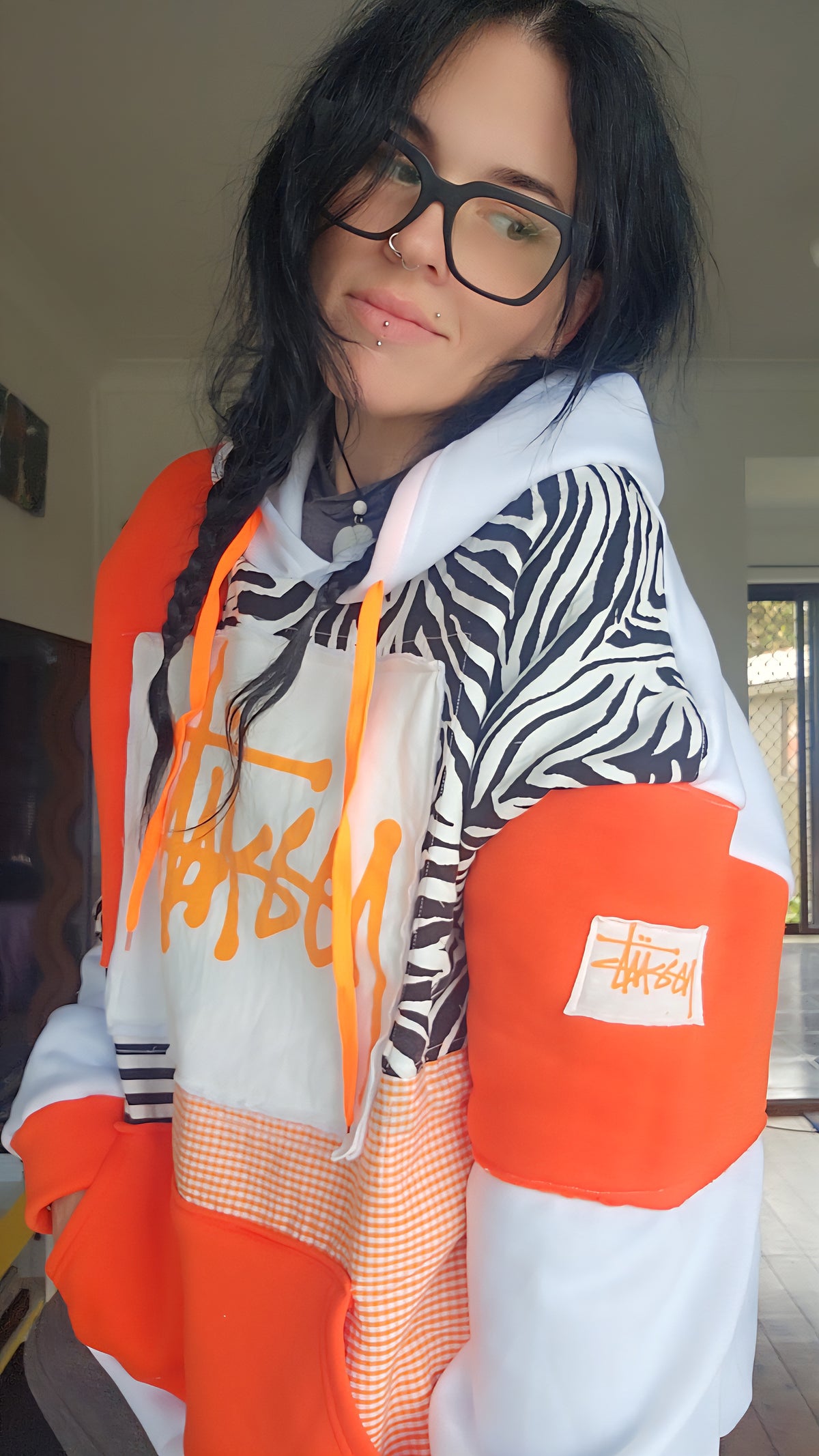 One-of-one Scrap Collective hoodie