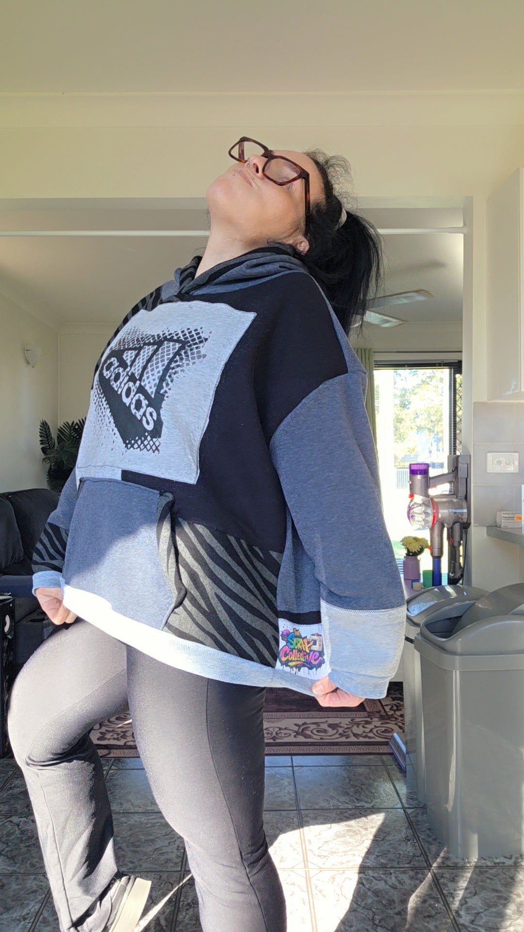 Monochrome & zebra hoodie