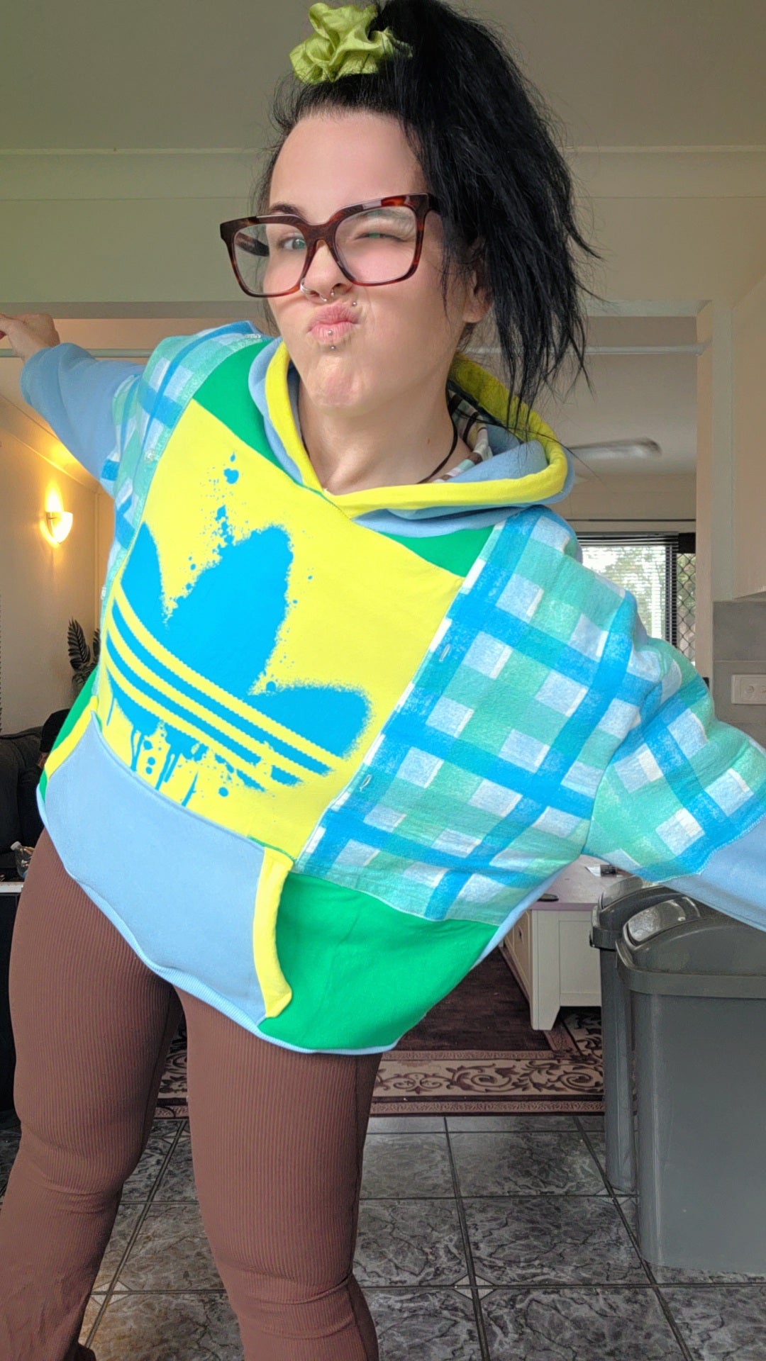 One-of-one Scrap Collective hoodie