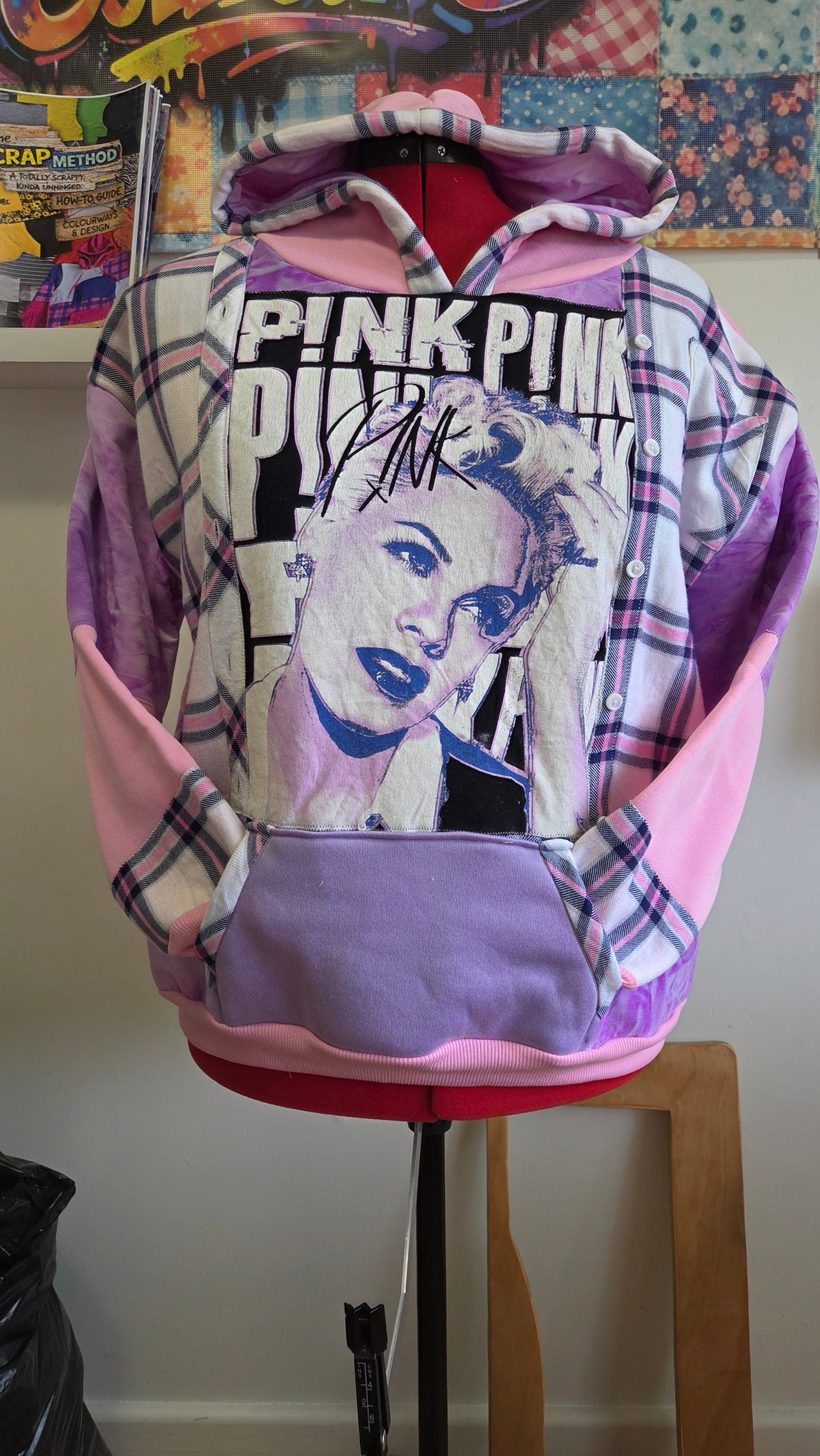 One-of-one Scrap Collective hoodie