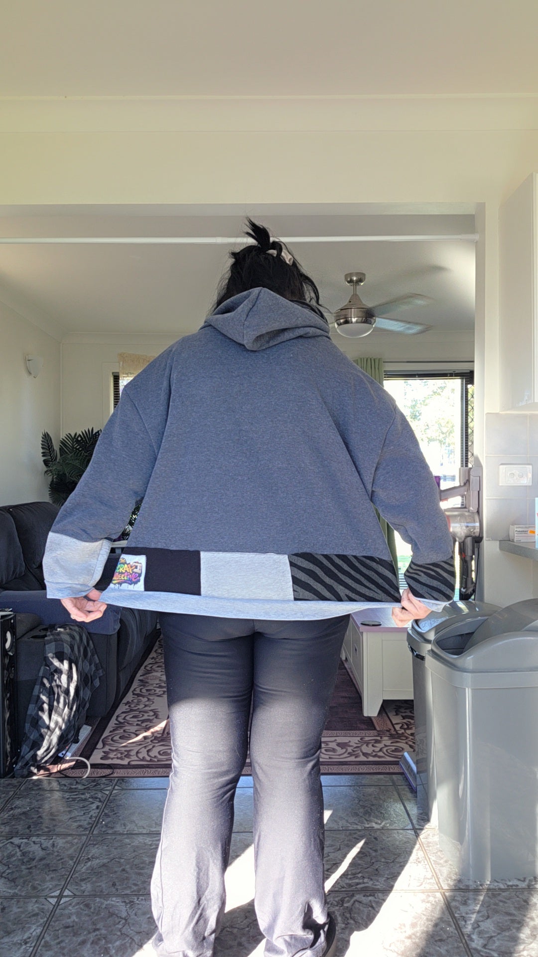 Monochrome & zebra hoodie