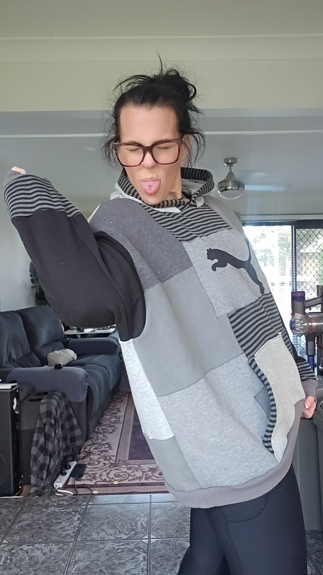 Black and Grey hoodie