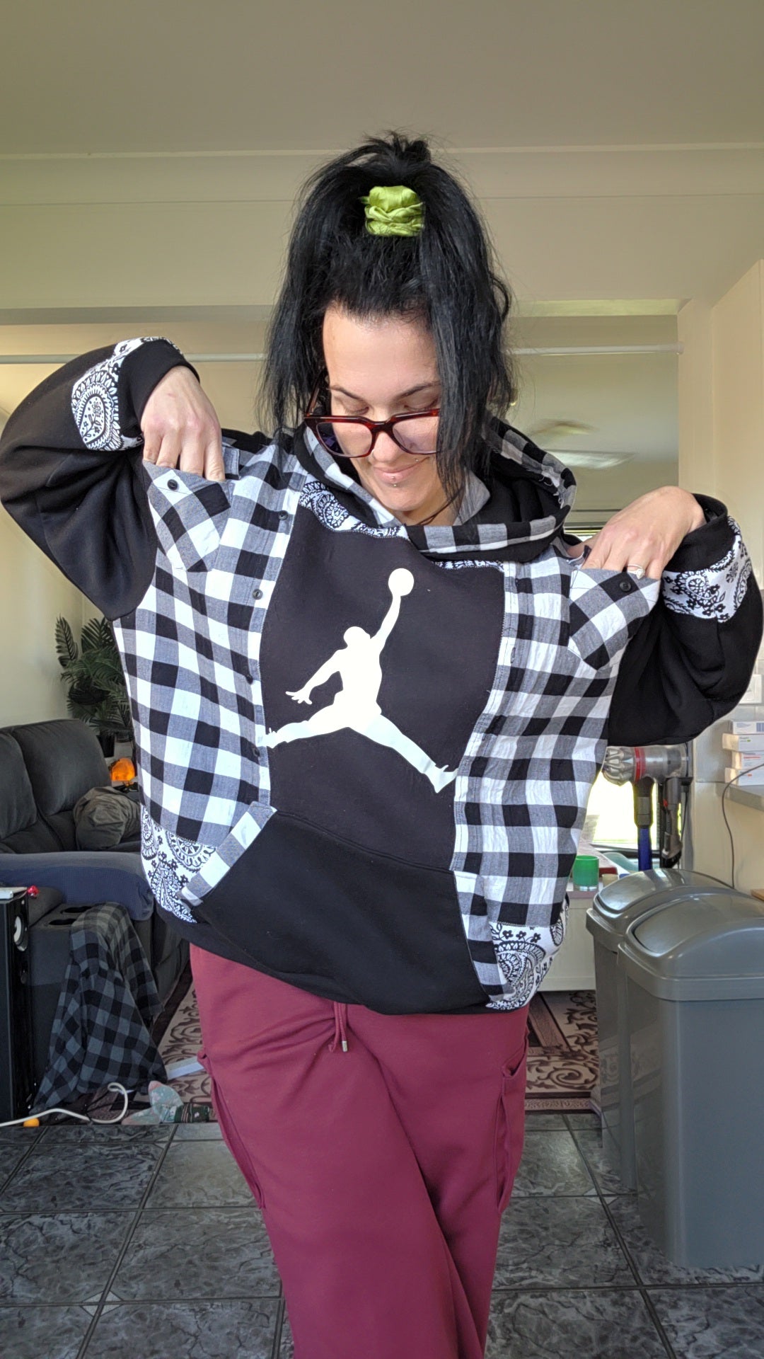 One-of-one Scrap Collective hoodie
