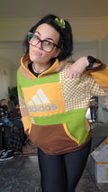 Brown, Green & Orange/Beige hoodie